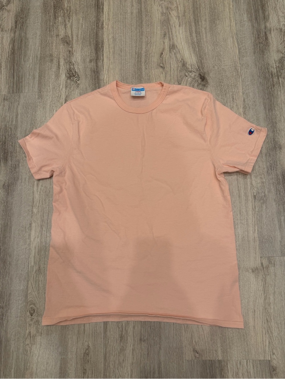 Champion Peach Short Sleeve T-Shirt Size Large